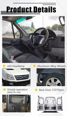 73.6kWh Electric Mini Cargo Van 110km/H Electric Freezer Van 288km Max Range