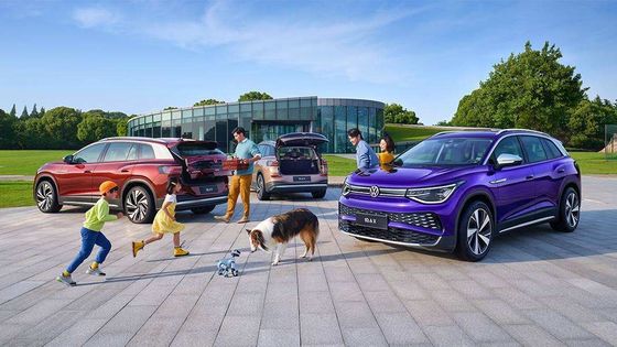 รถยนต์ไฟฟ้าขนาดใหญ่ VW ID6X ระยะทาง 617 กม. รถ SUV ไฟฟ้าบริสุทธิ์ 160 กม./ชม