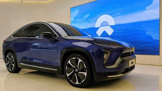 Nio EC6 รถยนต์ไฟฟ้าประสิทธิภาพสูง 75kwh 5 ประตู 465Km รถยนต์ไฟฟ้าขนาดกลาง
