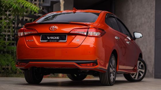 Toyota Vios รถยนต์ไฟฟ้าขนาดกลาง 190 กม./ชม. ความเร็วสูงสุด FWD รถเก๋ง 5 ที่นั่ง