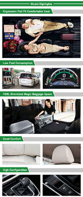 ขับเคลื่อน 4 ล้อ MPV ไฟฟ้าขนาดกะทัดรัด 7 ที่นั่ง GAC Trumpchi M6 270T Manual Elite Edition