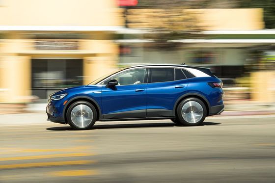 รถ EV ระยะไกล 607 กม. รถเอสยูวีขนาดกะทัดรัด Volk Swagen Id 4X 160 กม./ชม.