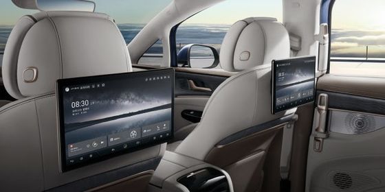 Denza D9 รถ MPV EV แบตเตอรี่ลิเธียมเหล็ก 571nm 4WD รถ SUV ไฟฟ้า 180 กม./ชม.