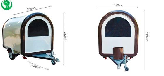 โรงงานต้มอาหารกลางแจ้ง รถยนต์อาหารเร็วพร้อมครัวเหล็กดัดเหล็ก