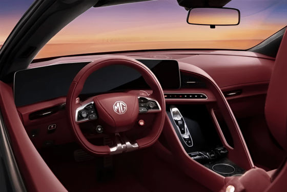 รุ่นพิเศษ 100pcs ใน 2024MG Cyberster Red Top Edition กับ CLTC 520km สองมอเตอร์