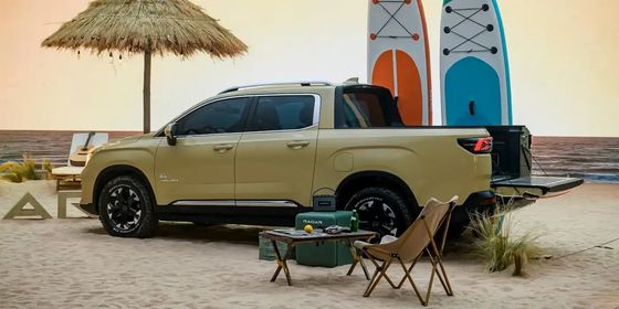 รถบรรทุก EV ใหม่ 2024 Radar RD6 พิกอัพที่ขับเคลื่อนทุกล้อ ด้วยพลังงาน 200kW ทอมปอร์ค 384Nm