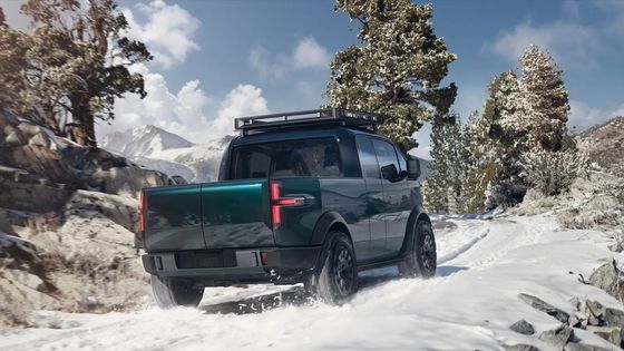 พิคอัพ trcuk Canoo ที่สร้างมาเป็นพิเศษ ที่มีเตียงขนาด 8 ฟุต