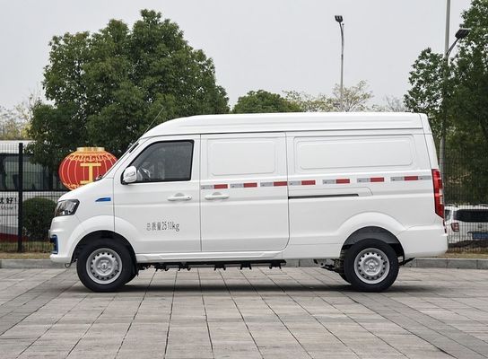 รูปทรงสี่เหลี่ยม ใช้สไตล์ครอบครัว Jinbei รถยนต์ไฟฟ้าใหม่ Van Hiace EV ด้วย 220N.m และ 300km NEDC ด้วยความเร็วสูงสุดที่ 80km / h