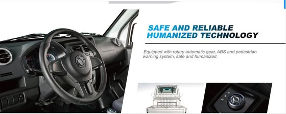 รถกระบะขนาดเล็กไฟฟ้าของจีน มีรถกระบะ Van Ruichi Ek01s ความจุ 720kg 6cbm คอนเทนเนอร์ รถกระบะไฟฟ้าบริสุทธิ์