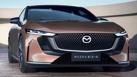 รถไฟฟ้า Mazda EZ-6 เป็นรถยนต์ที่ขับเคลื่อนหลัง