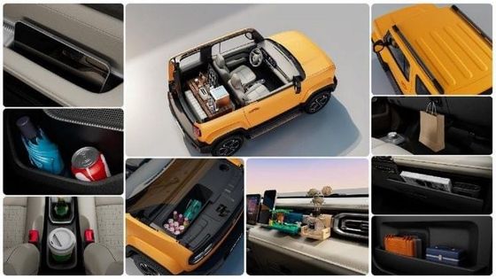 2024 ครอสโซเวอร์เต็ม BAOJUN YEP EV 303km CLTC 28.1 แบตเตอรี่กับมอเตอร์ 75kw และความเร็วสูงสุดถึง 100km / h 3หรือ 5ประตูมี