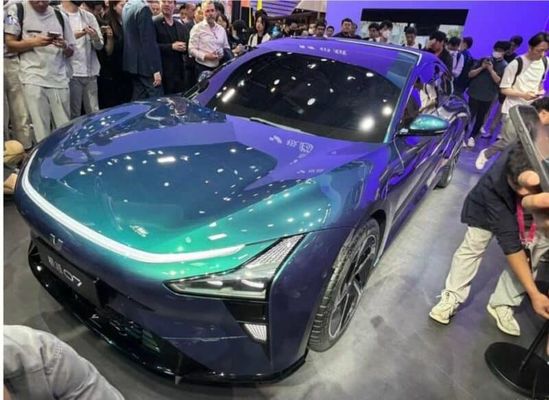 ราคาล่วงหน้า Geely&Baidu Joint Brand Jiyue07 รถยนต์ไฟฟ้าบริสุทธิ์ 200kw/271P.s มอเตอร์พลังงาน 2WD เครื่องขับเคลื่อน 4 ประตู/5 ที่นั่ง