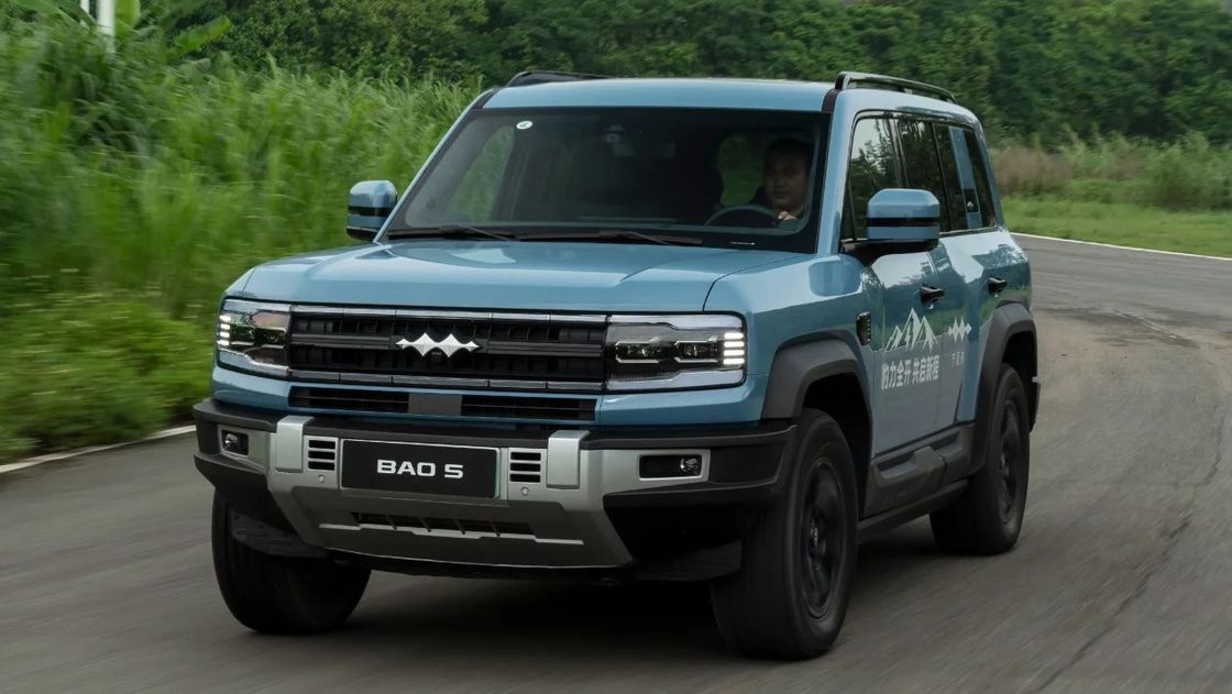 ล่าสุดเปิดตัว BYD Leopard FANGCHENGBAO 5 2024 PHEV รถไฟฟ้า 4.8s 0-100km / h ความเร็ว 125km CLTC รถ EV ใหม่